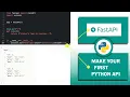 Python Setup SIMPLE REST API with FastAPI Under 2 mins