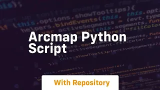 arcmap python script