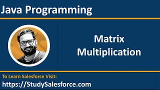 22 Java Program Matrix Multiplication using 2-D Array by Sanjay Gupta