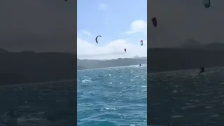 Kiting in French Polly! #sailinglife #kids #kitesurfing #family