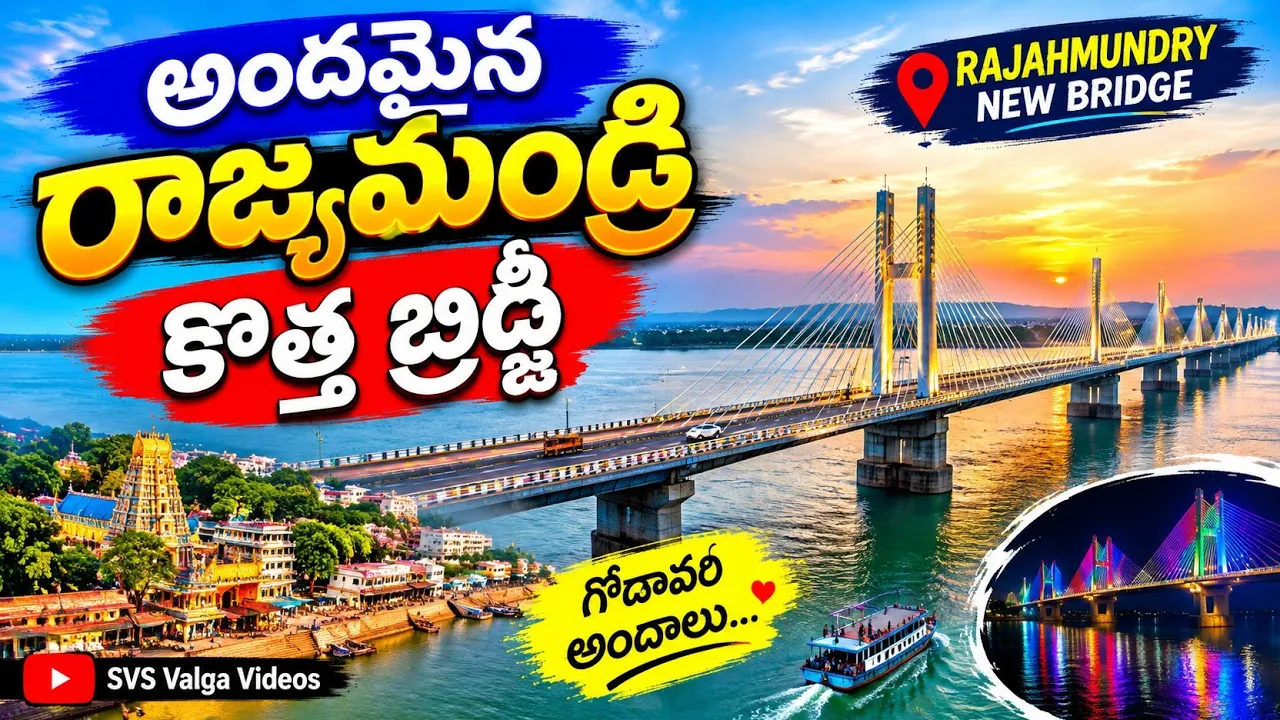 Rajahmundry lo కొత్తగా తయారవుతున్న బ్రిడ్జ్ 👌