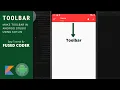 How To Make Toolbar In Android Studio Using Kotlin For Beginners Toolbar Android Fused Coder