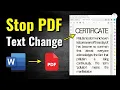 How to Fix Word to PDF Formatting Problem 100 Solved