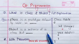 C - Class and Object Learn Coding