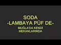 SODA - LAMBAYA PÜF DE