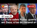 Download Lagu Lula diz a Trump para Rubio negociar 'sem preconceito'; guerra em Gaza; crise metanol e soja dos EUA