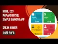 ABC Banking App with HTML CSS PHP and MySQL Database Speak Khmer Part