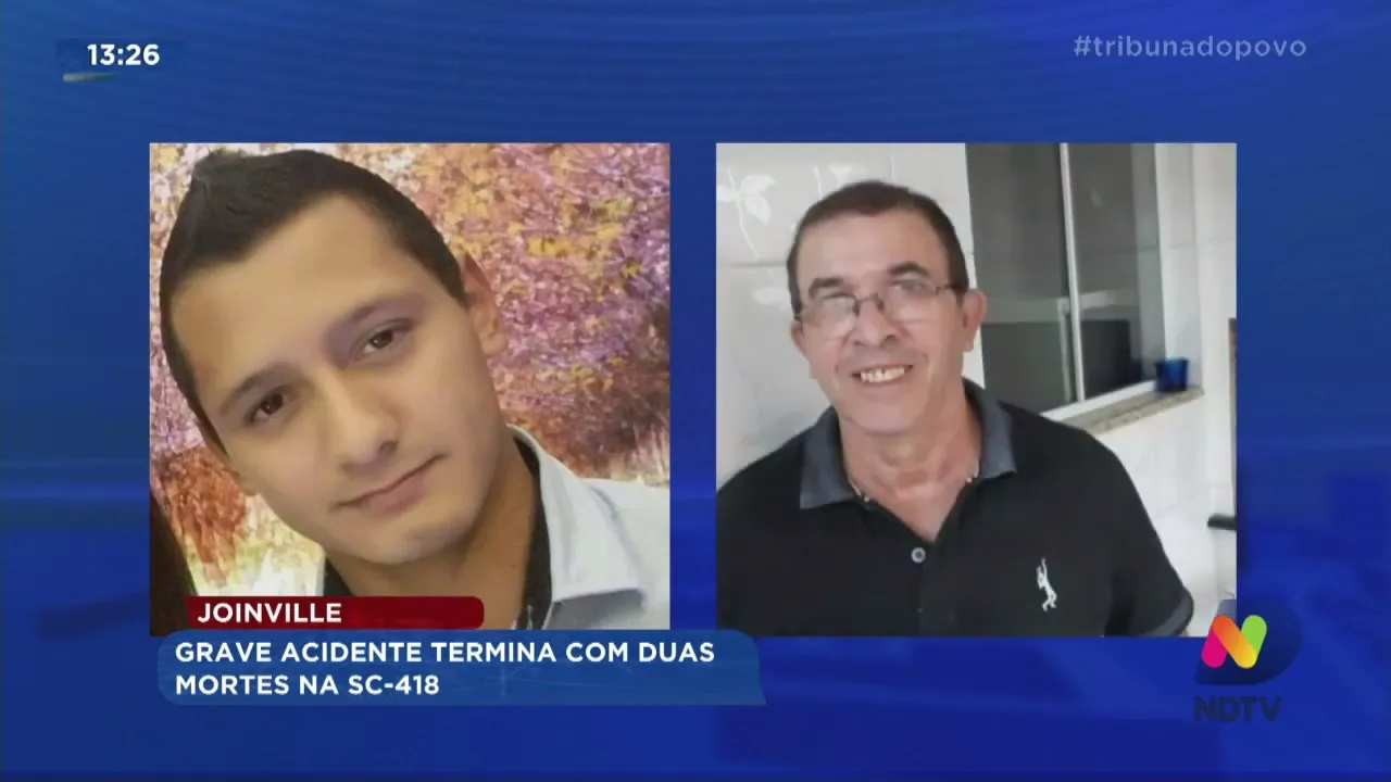 Grave acidente - causa duas mortes na SC 418 em Joinville