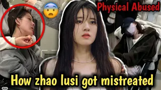 What happend to zhao lusi is scary 😰 how she is being mistreated #zhaolusi