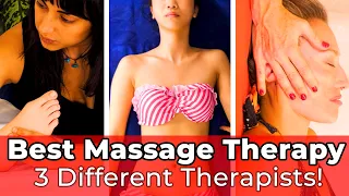 Full Body Massage Compilation from 3 Licensed Therapists, Best Massage Techniques for Stress Relief