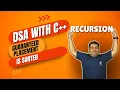 Check if Array is Sorted Recursion DSA Playlist using C Beginner to Pro Placement Approach