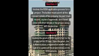 Important Section OF RERA Real Estate Regulatory Authority Rera 