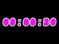 30 Seconds Countdown Timer with Alarm Time Markers Chapters - Pink White