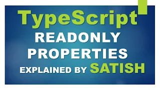 learn TypeScript Read-only Class properties Interface members