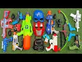 Collecting 7 shooting toys Sniper and AK47 Guns Cannon Water Gun Machine Gun Bow Gun shoot nerf