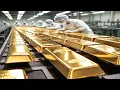 Largest African Pure Gold Mining \u0026 Refining Factory - Making Process of 1-Tonne Gold Coin