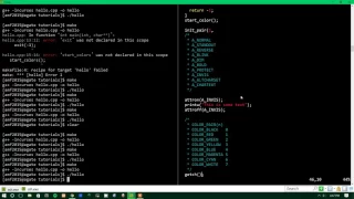 Ncurses Tutorial 4 - Attributes and Colors attron attroff has