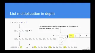 CS3B Week 1 2D array initialization list multiplication vs list comprehension