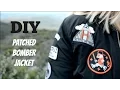 DIY Patched Bomber Jacket