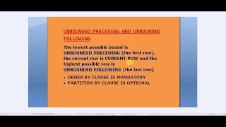 UNBOUNDED PRECEDING AND UNBOUNDED FOLLOWING CURRENT ROW SQL Server Tutorials