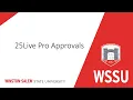 25Live Pro Approval Training