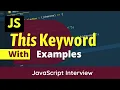 This keyword Javascript Explained with examples Stop using Var keyword 2023