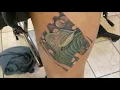 calla lily tattoo touch-up
