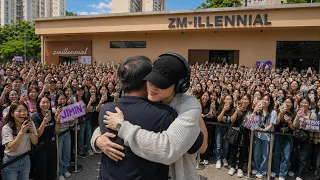 jimin arrives in korea heads straight to zm illenials dads cafe hugging his dad 