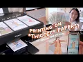 Studio vlog making art prints on thick papers Using Canon PIXMA G570 for art sticker business