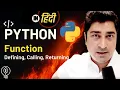 Defining Calling Returning in Python Functions Python Hindi Lecture