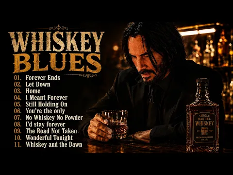 Midnight Whiskey Blues 🍂 Slow Blues for Late Night Relaxing & Deep Emotions 1 Hour