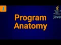 Anatomy Of Java Programs