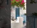 Download Lagu Greek house with blue door with bougainvillea flowers on Antiparos island. #greece #shorts #nature