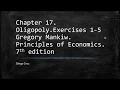 Chapter 17 Exercises 1-5 Principles of Economics