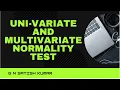 Univariate and Multivariate Normality test for SEM Model using SPSS Amos