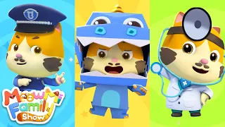 Download Daddy's Job - Policeman, Doctor | Cartoon for Kids | Stories for Kids | MeowMi Family Show MP3