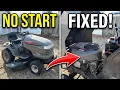Craftsman GT5000 Riding Mower NO START Carburetor Cleaning--Easy Fix