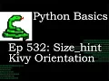 Python Basics Tutorial Kivy BoxLayout Size hint and Orientaion