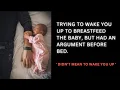 ASMR Trying to wake you up in the night when the baby is hungry but had an argument before bed