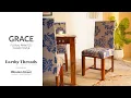 Grace Floral Printed Piece Chair Cover Dining Chair Slip Covers Design Earthy Threads