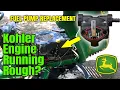 John Deere LT160 Hard to Start Fuel Pump Replacement Kohler 16HP Fix