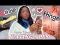 First Time Trying Dating Apps Tinder Bumble Hinge