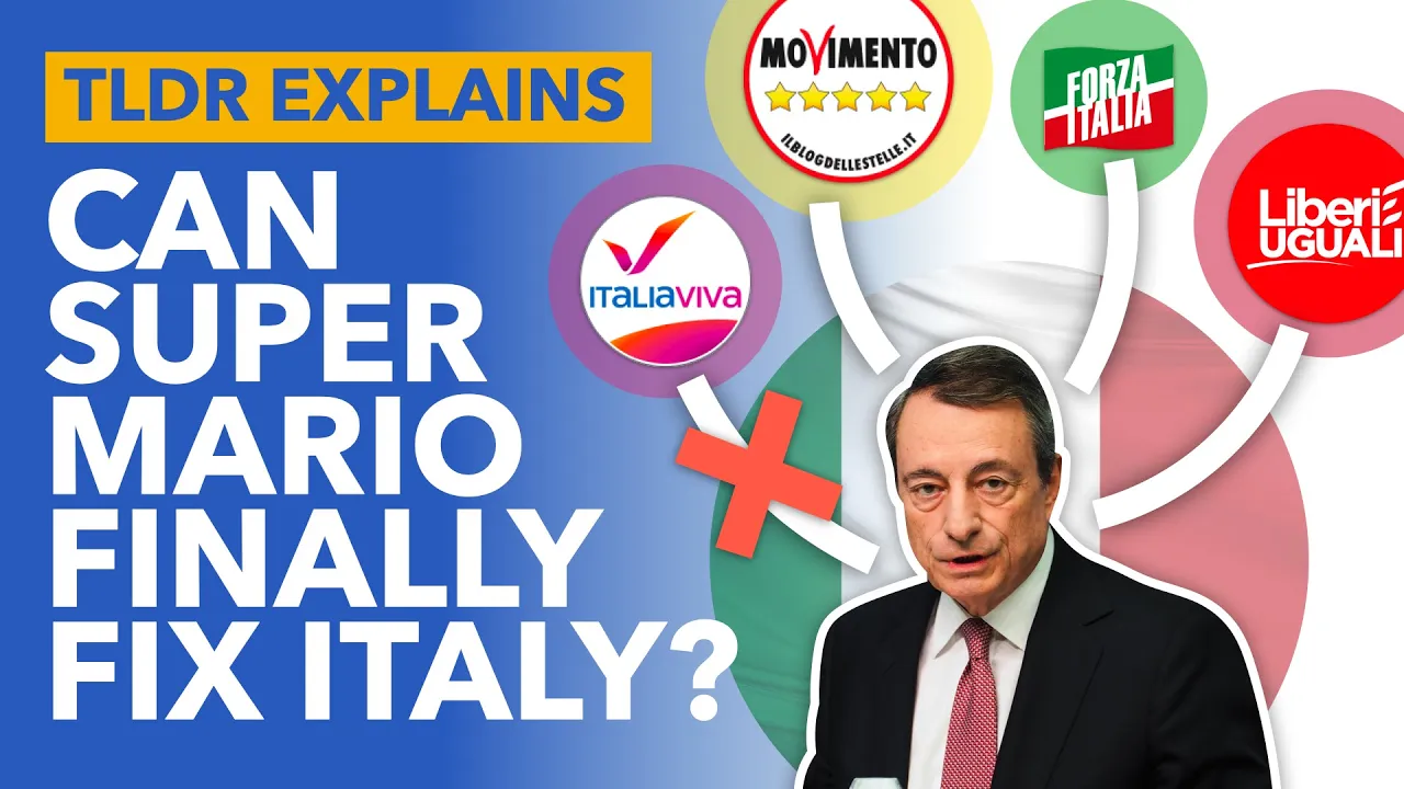 Mario Draghi: Can The Man Who Saved the Euro Now Save Italy? - TLDR News