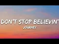 Download Lagu Journey - Don't Stop Believin' (Lyrics)