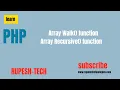 PHP Array Walk Function Tutorial In Hindi