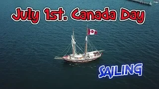Sights of Sailing On Canada Day.  Kingston, Ontario.  Ep139