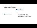 How to manage apple devices using Intune Apple MDM Push certificate intune tutorial
