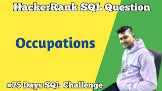 Solving HackerRank SQL Question Occupations