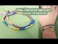 How to Make a Spiral Staircase Friendship Bracelet Easy Beginner DIY Tutorial
