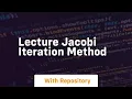 lecture jacobi iteration method